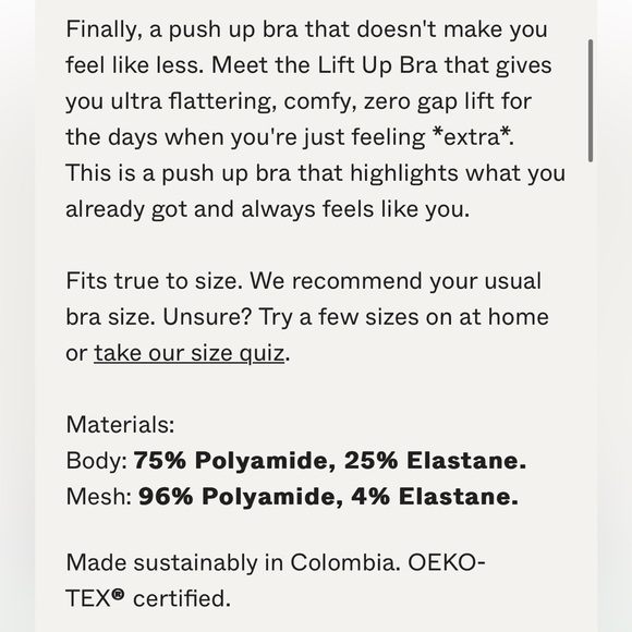 NWT Pepper 30B Lift Up Bra in SOLD OUT Color “Woodrose” - Picture 9 of 12